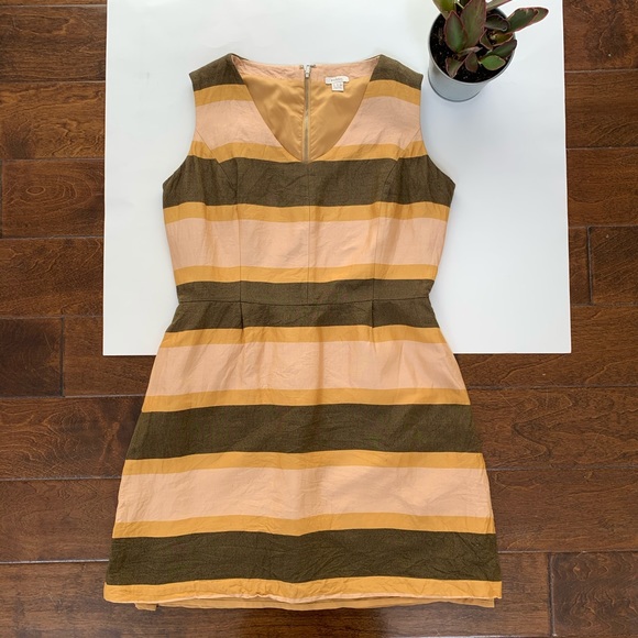 Fossil Striped Silk Blend Sleeveless Mini Dress - Picture 5 of 6